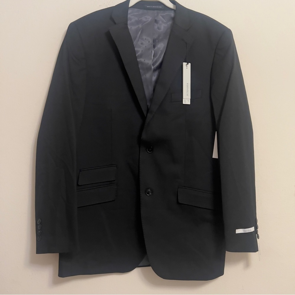 Perry Ellis Portfolio Men’s Slim Fit 2-Button Blazer – Size 42 Long – New $260